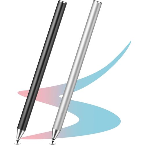2pc Stylet Tactile,Stylet Tablette,Universel Capacitif Stylo,Stylet pour Tous Les écrans Tactiles,Stylos pour écran Tactile,Stylets pour Apple,iPad,Samsung Galaxy,iOS,Android