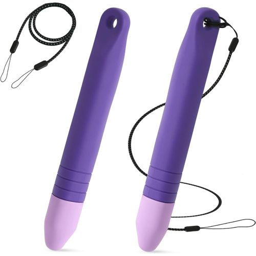 2pcs Stylet Enfant Tablette Avec Cordons Anti-Perte, Stylet Pour Enfant Stylet Pour Écran Tactile Compatible Avec Ipad Iphone Android Tous Les Appareils À Écran Tactile (Violet)