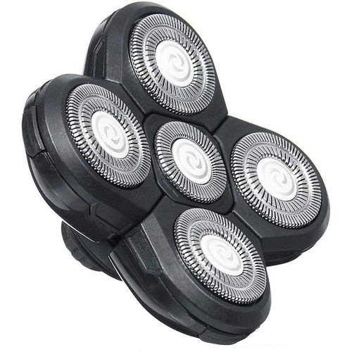 KAKYL-Lames De Rechange Pour Rasoir,Tête Rasoir 5 Têtes Faciles À Installer Rasoir Électrique Flottant Barbe Tondeuse À Cheveux Pratique Universel Double Anneau Lame Rasage Remplacement