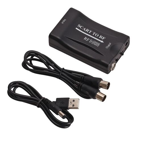 Adaptateur de convertisseur péritel vers rf coaxial Signal péritel vers signal analogique Rf