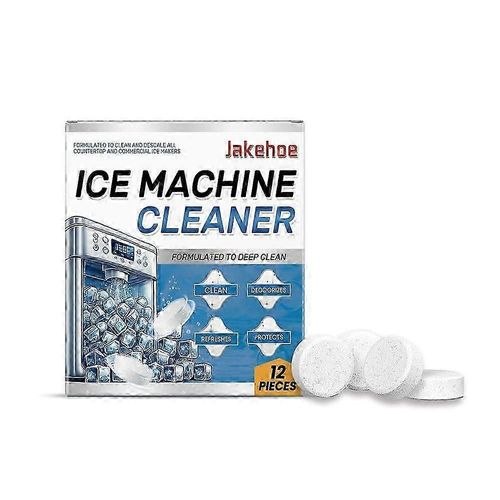JAKEHOE Pastilles de nettoyage de machine à glace à haute efficacité Détartrant et désodorisant