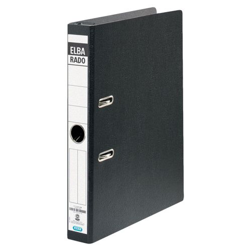 Elba 81414 Rado Lot De 10 Fichiers Suspendus Avec Reliure Collée Noir Largeur 5 Cm Format A4