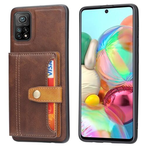 Coque Tpu + Pu Pour Xiaomi Redmi Note 11 Pro 4g, Brun