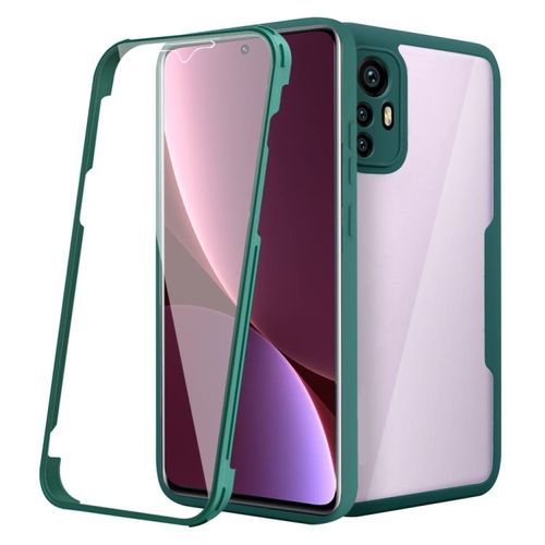 Coque Shockproof 360° Pour Xiaomi 12 5g En Acrylique Et Tpu, Vert