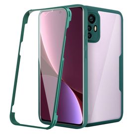 Coque Shockproof 360° Pour Xiaomi 12 5g En Acrylique Et Tpu, Vert