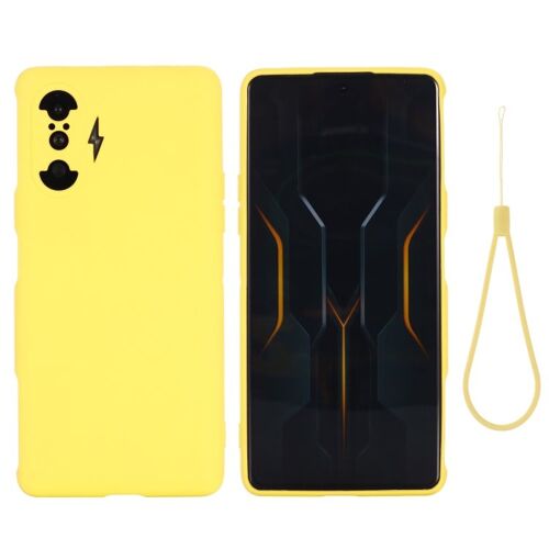 Coque De Protection En Silicone Liquide Pour Xiaomi Redmi Poco F3 Gt 5g, Jaune