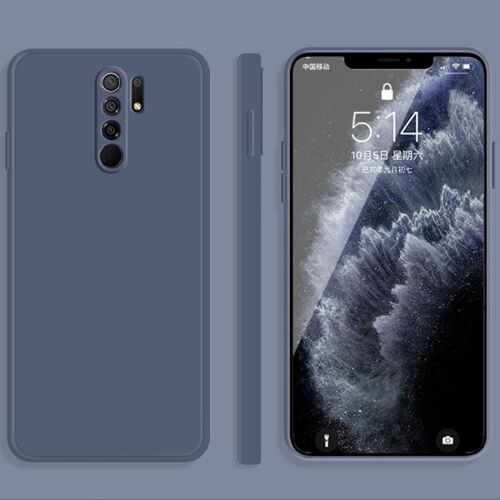 Coque De Protection En Silicone Imitation Liquide Pour Xiaomi Redmi 9, Gris
