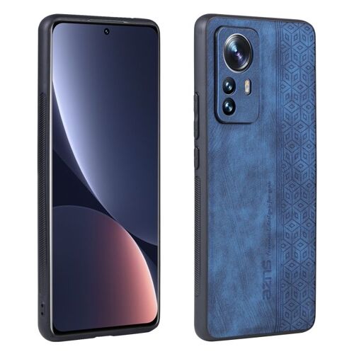 Coque En Relief 3d Azns Pour Xiaomi 12 Pro / 12s Pro, Bleu Saphir