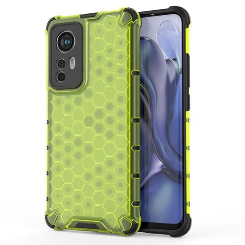 Coque Antichoc Honeycomb Pc + Tpu Pour Xiaomi 12 5g, Vert