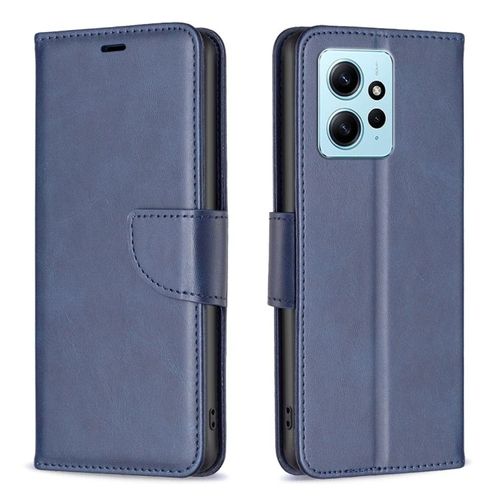 Coque En Cuir Texturé Pour Xiaomi Redmi Note 12 4g, Bleu
