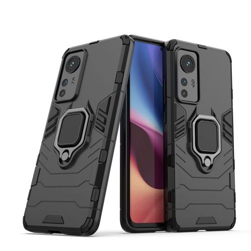 Coque De Protection Shockproof Pour Xiaomi 12 Avec Support Magnétique, Noir