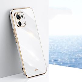 Coque Tpu Électroplate Pour Xiaomi Mi 11 Lite Xinli, Blanc