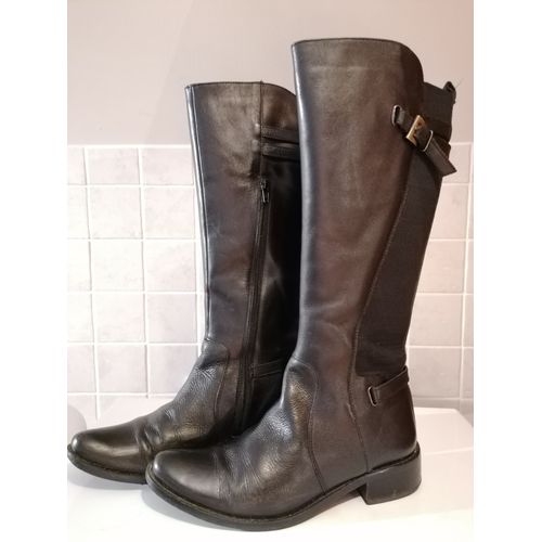 Bottes En Cuir Noires France Arno T38