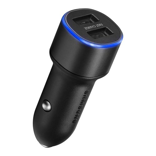 Chargeur Voiture Universel 2 Ports Usb 2a Fast Charge Original Samsung Noir