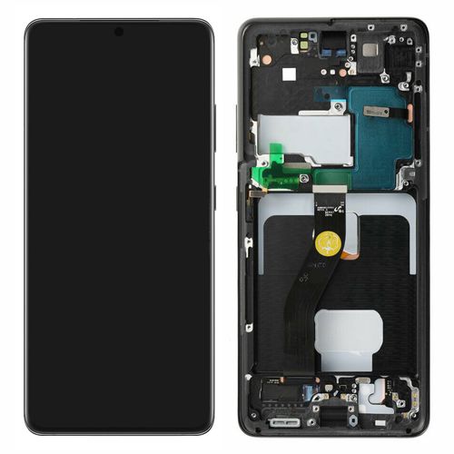 Bloc Complet Galaxy S21 Ultra Écran Lcd Vitre Tactile Original Samsung Noir