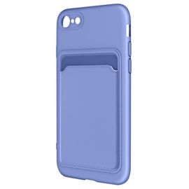 Coque Iphone Se 2022, 2020, 8 Et 7 Silicone Souple Porte-Carte Forcell Violet