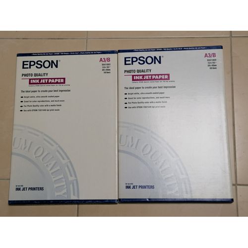 Lot De Deux Cartons Feuilles A3 Epson S041069