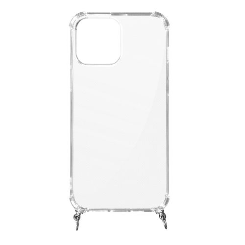 Coque Iphone 12 Et 12 Pro Anneau Personnalisable Avec Bijou/Chaine - Transparent