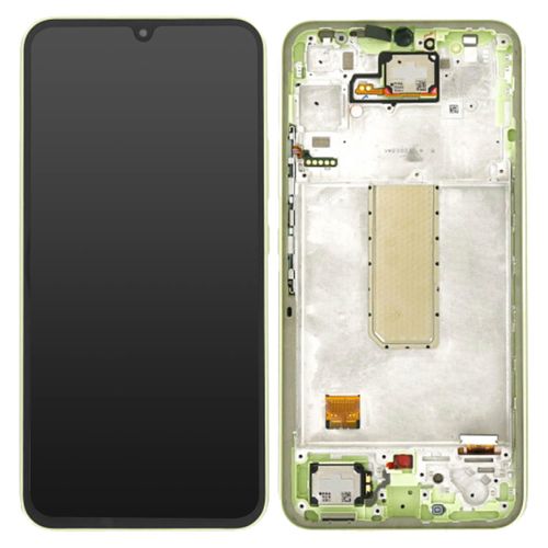 Écran Complet Officiel Pour Samsung A34 5g Vitre Tactile Et Châssis Vert Lime