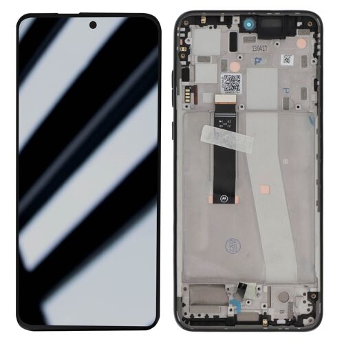 Bloc Complet pour Motorola G84 5G Écran LCD + Vitre Tactile et Châssis Relife Noir