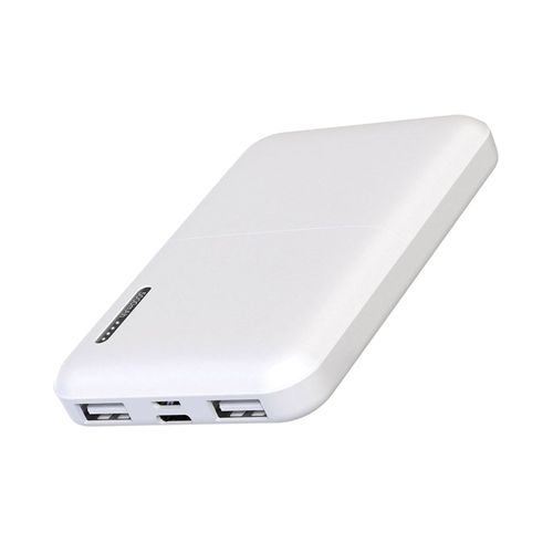 Batterie De Secours 5000mah Double Sortie Usb 12w Ultra Compact Akashi Blanc