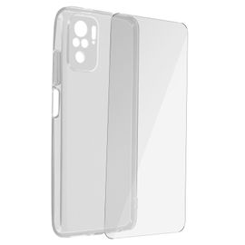 Coque Redmi Note 10s/Note 10 Souple Film Verre Trempé 9h Transparent
