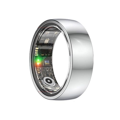 Smart Ring R1000 ¿ Bluetooth 5.0, moniteur de sommeil et d'oxygène dans le sang Argent 9