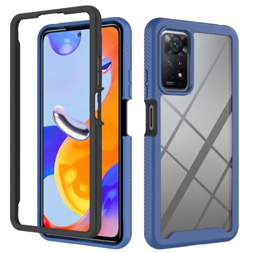 Coque En Pc + Tpu Pour Xiaomi Redmi Note 11 Pro 5g / 4g - Série Couleurs Unies Célestes, Bleu
