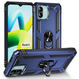 Coque Shockproof Tpu + Pc Pour Xiaomi Redmi A1 Avec Support, Bleu
