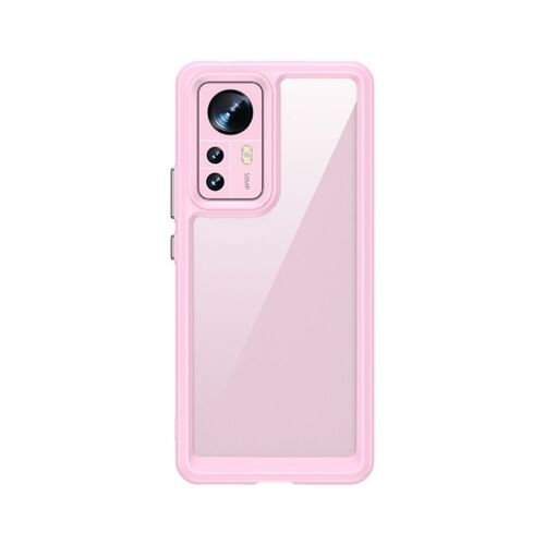 Coque En Acrylique Et Tpu Pour Xiaomi 12 Pro / 12s Pro - Série Colorée, Rose