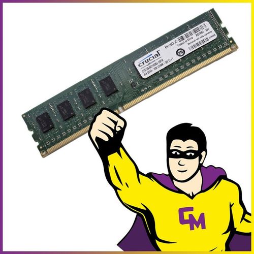 4GB RAM DDR3 Crucial CT51264BD160BJ.C8FN PC3-12800 1600 Mhz DIMM CL1 1.35V 1Rx8 PC