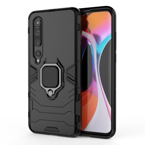 Coque De Protection Shockproof Pour Xiaomi Mi 10 Avec Support Magnétique, Noir