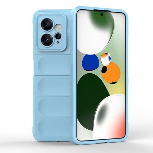 Coque Tpu + Flanelle Pour Xiaomi Redmi Note 12 4g, Bleu Clair