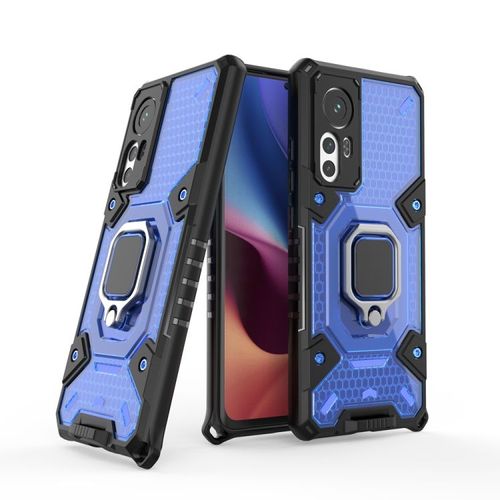 Coque Shockproof Pour Xiaomi 12 Avec Support Anneau, Bleu