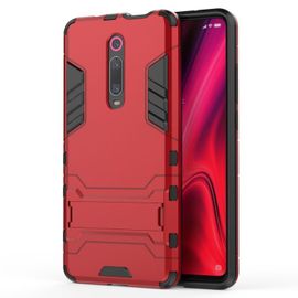 Coque Shockproof Pc + Tpu Pour Xiaomi Mi 9t Pro / Redmi K20 Pro Avec Support, Rouge