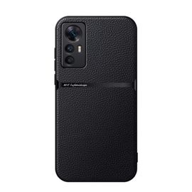 Coque En Cuir Litchi Magnétique Pour Xiaomi 12 / 12s / 12x, Noir