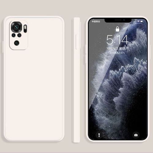 Coque De Protection En Silicone Imitation Liquide Pour Xiaomi Redmi Note 10, Blanc