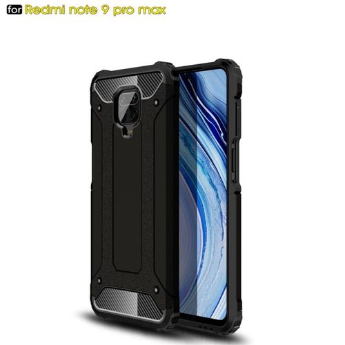 Coque Magic Armor Tpu + Pc Pour Xiaomi Redmi Note 9 Pro Max, Noir
