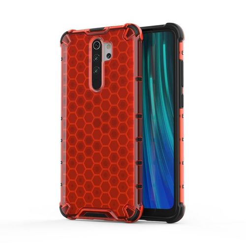 Coque Shockproof Honeycomb Pc + Tpu Pour Xiaomi Redmi Note 8 Pro, Rouge