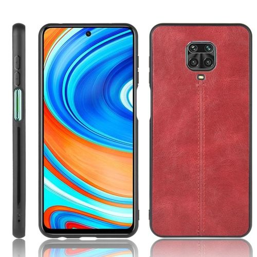 Coque Shockproof En Cuir À Motif Vache Pour Xiaomi Redmi Note 9 Pro / Note 9s / Note 9 Pro Max, Rouge