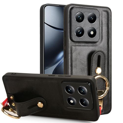 Coque En Cuir Pour Xiaomi 14t, Noir