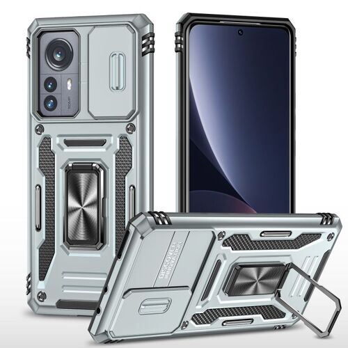 Coque De Protection Armor Pc + Tpu Pour Xiaomi 12 Pro, Gris