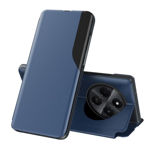 Étui En Cuir À Rabat Pour Xiaomi Redmi 14c, Bleu