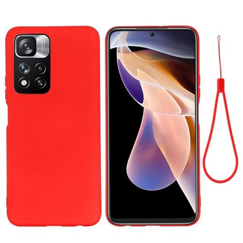 Coque En Silicone Liquide Pour Xiaomi Redmi Note 11 Pro / Pro+, Jaune