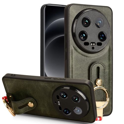 Coque En Cuir Pour Xiaomi 14 Ultra, Vert