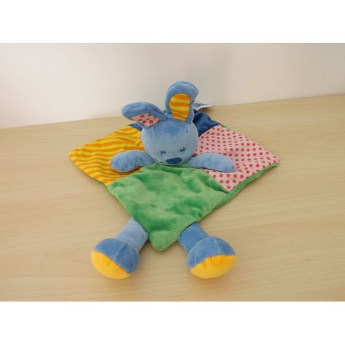 Doudou Lapin Vert Bleu Multicolor Casino