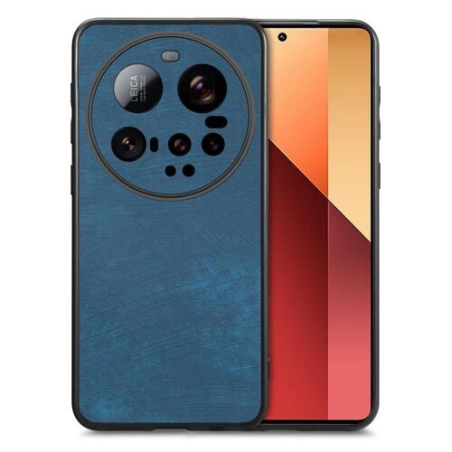 Coque En Cuir Vintage Pour Xiaomi 15 Ultra, Bleu