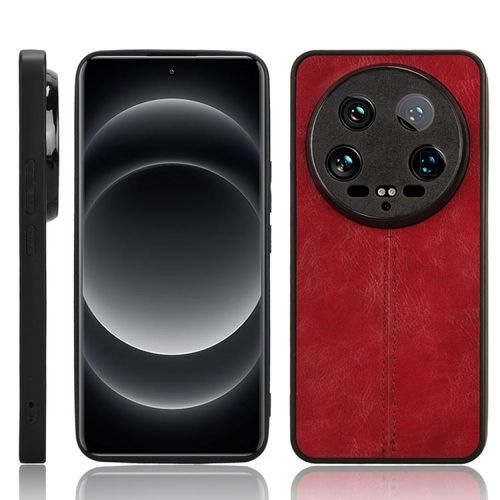 Coque En Pc + Pu + Tpu Pour Xiaomi 14 Ultra - Motif Vache, Rouge