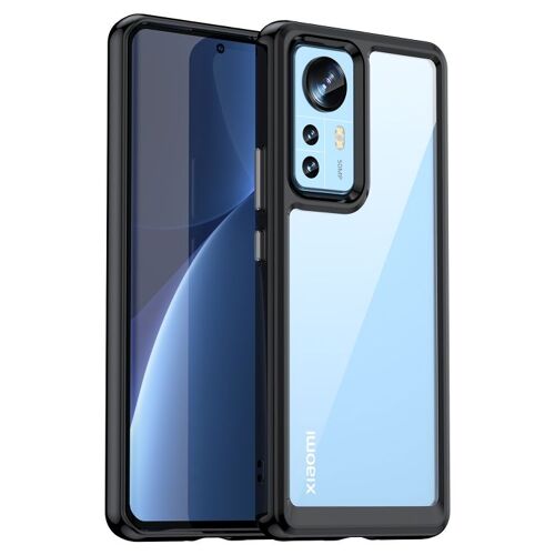 Coque En Acrylique Et Tpu Pour Xiaomi 12 Pro Dimensity, Noir