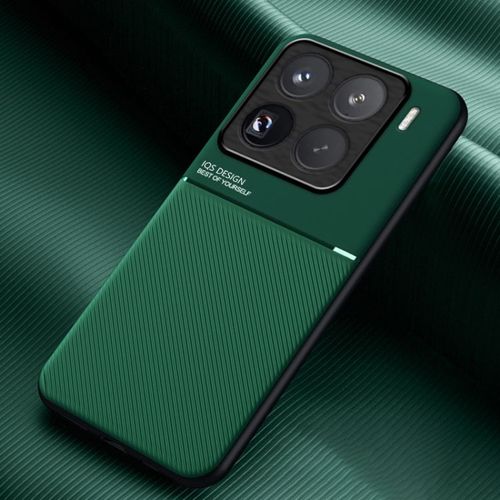 Coque Hybride Pc Tpu Pour Xiaomi 15 Pro Avec Grain En Bois, Vert